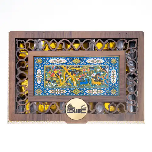 گز کادویی طرح خاتم اصفهان (40٪ پسته)